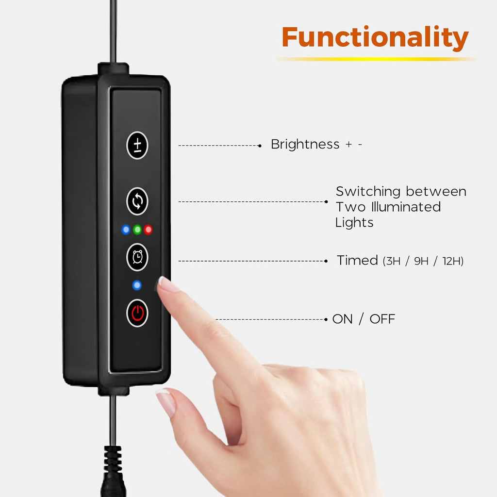 Plant Stand with Grow Light & Shelf