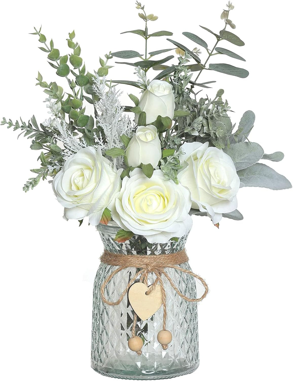 Artificial Flower Arrangement with Vase