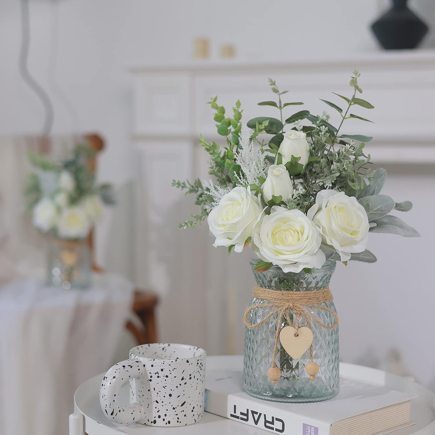 Artificial Flower Arrangement with Vase