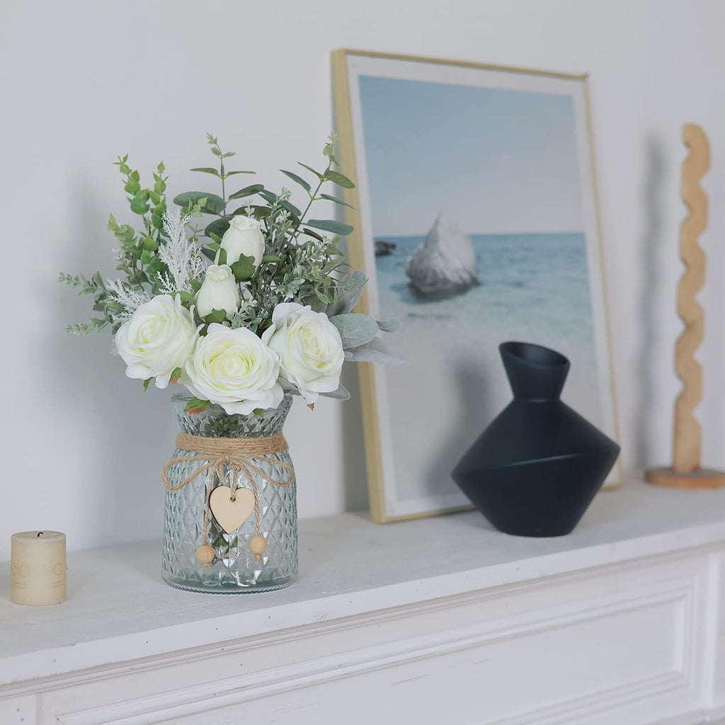 Artificial Flower Arrangement with Vase