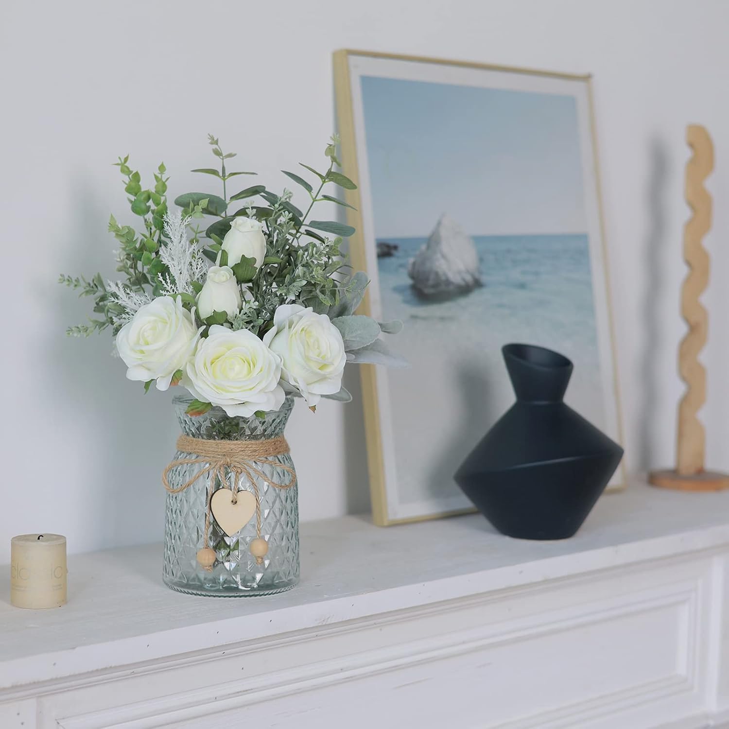 Artificial Flower Arrangement with Vase