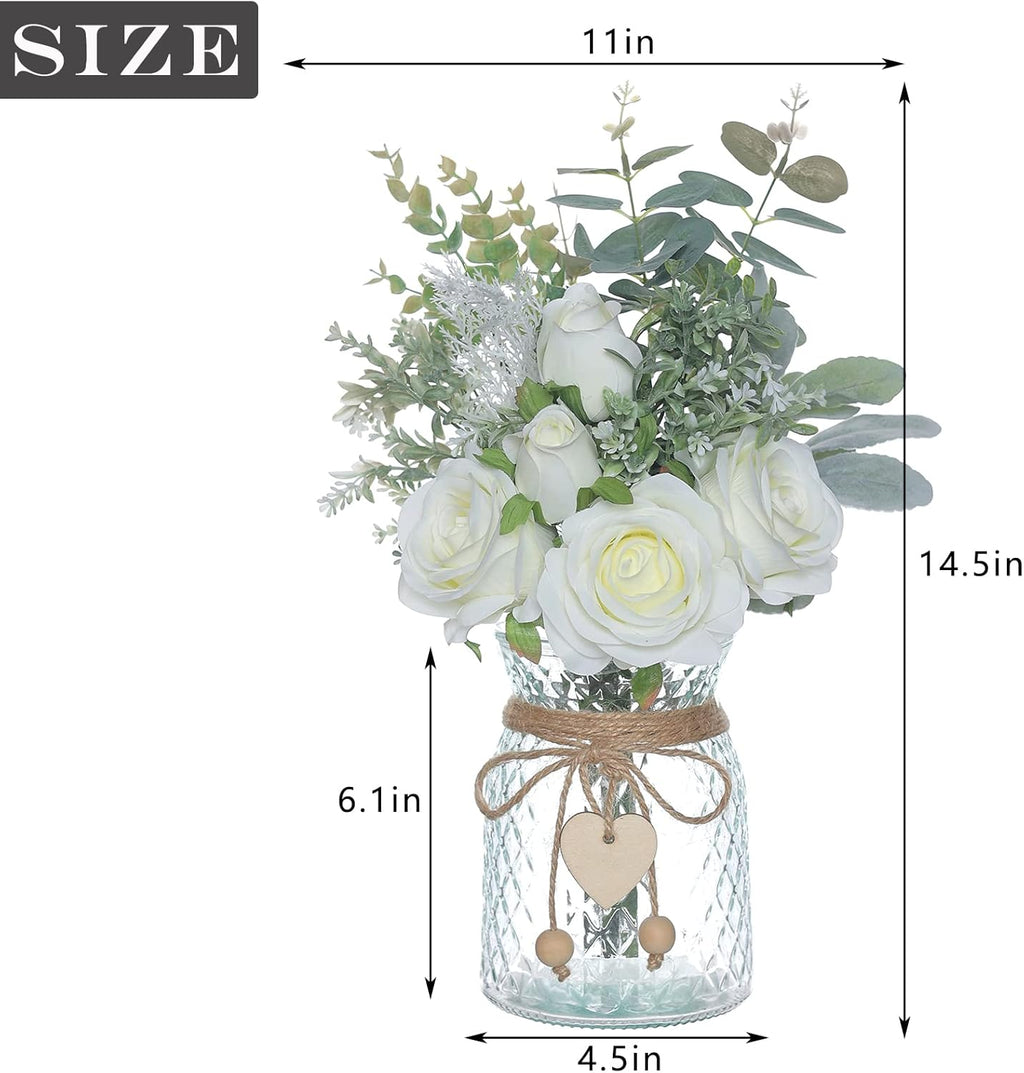 Artificial Flower Arrangement with Vase
