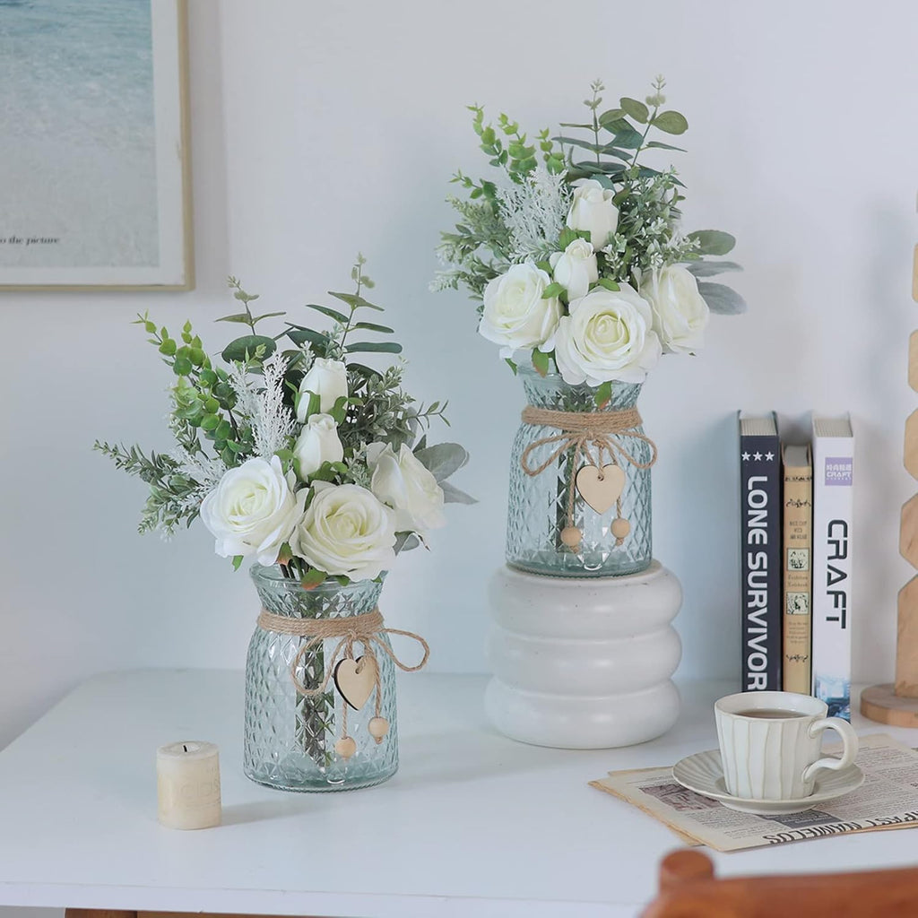 Artificial Flower Arrangement with Vase