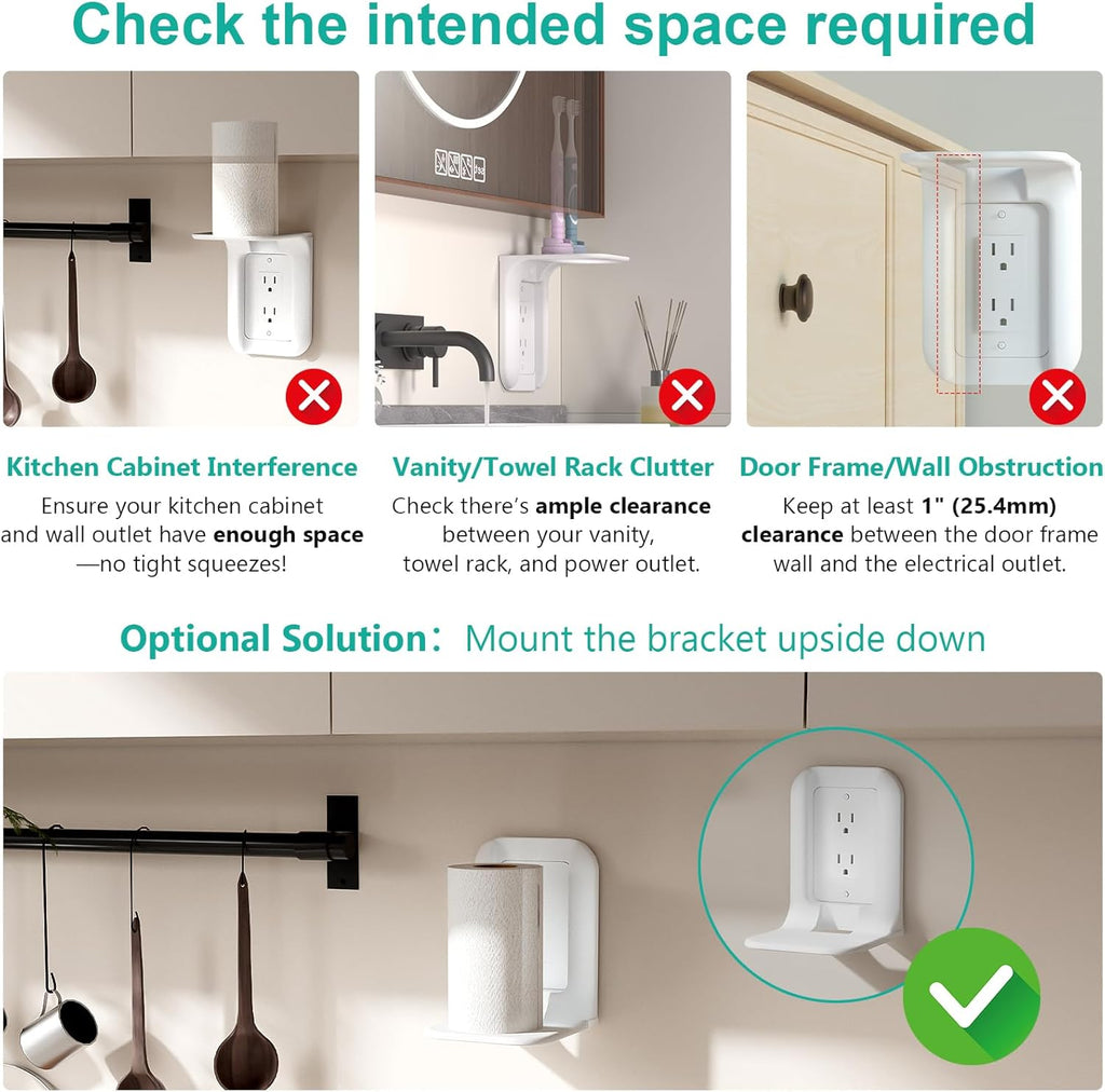 Wall Outlet Shelf Organizer